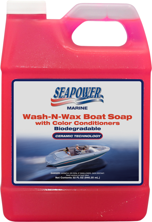 SEAPOWER WASH & WAX BOAT SOAP - 32