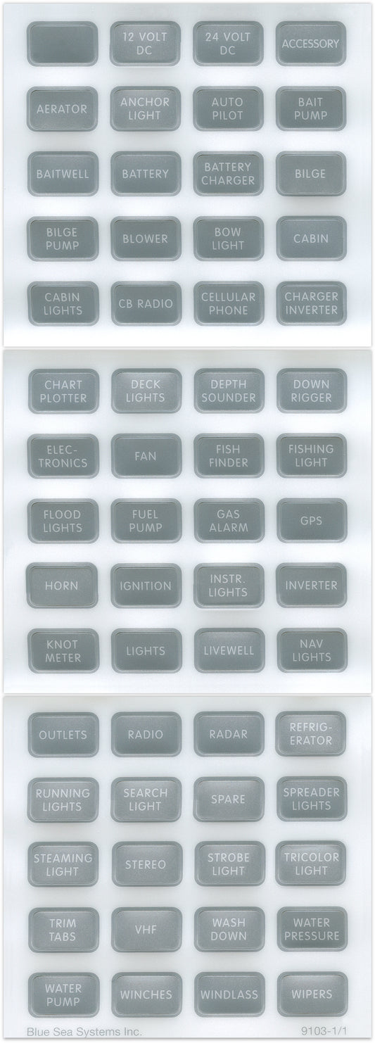 LABEL KIT DC H2O COMPACT GRAY