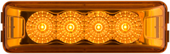 4 LED MIROFLEX THIN LINE;AMBER;POLY