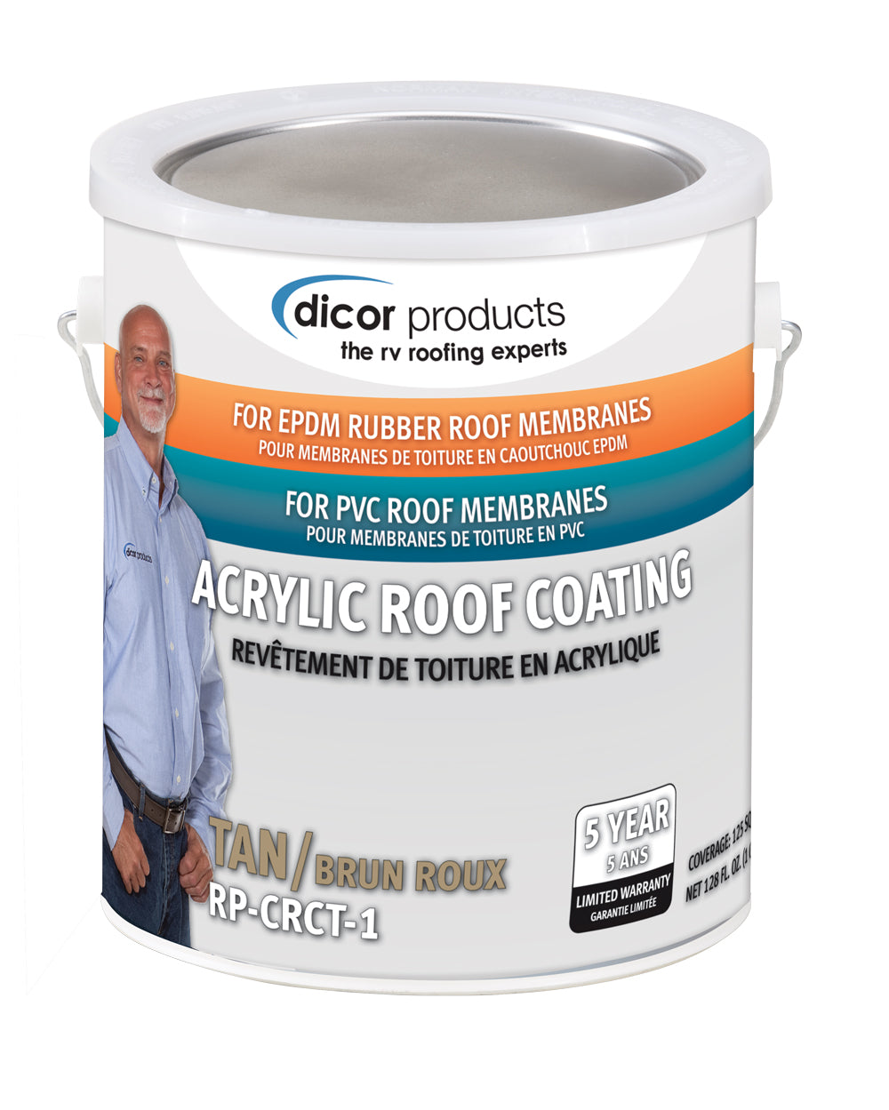 ACRYLIC ROOF COATING FOR EPDM TAN