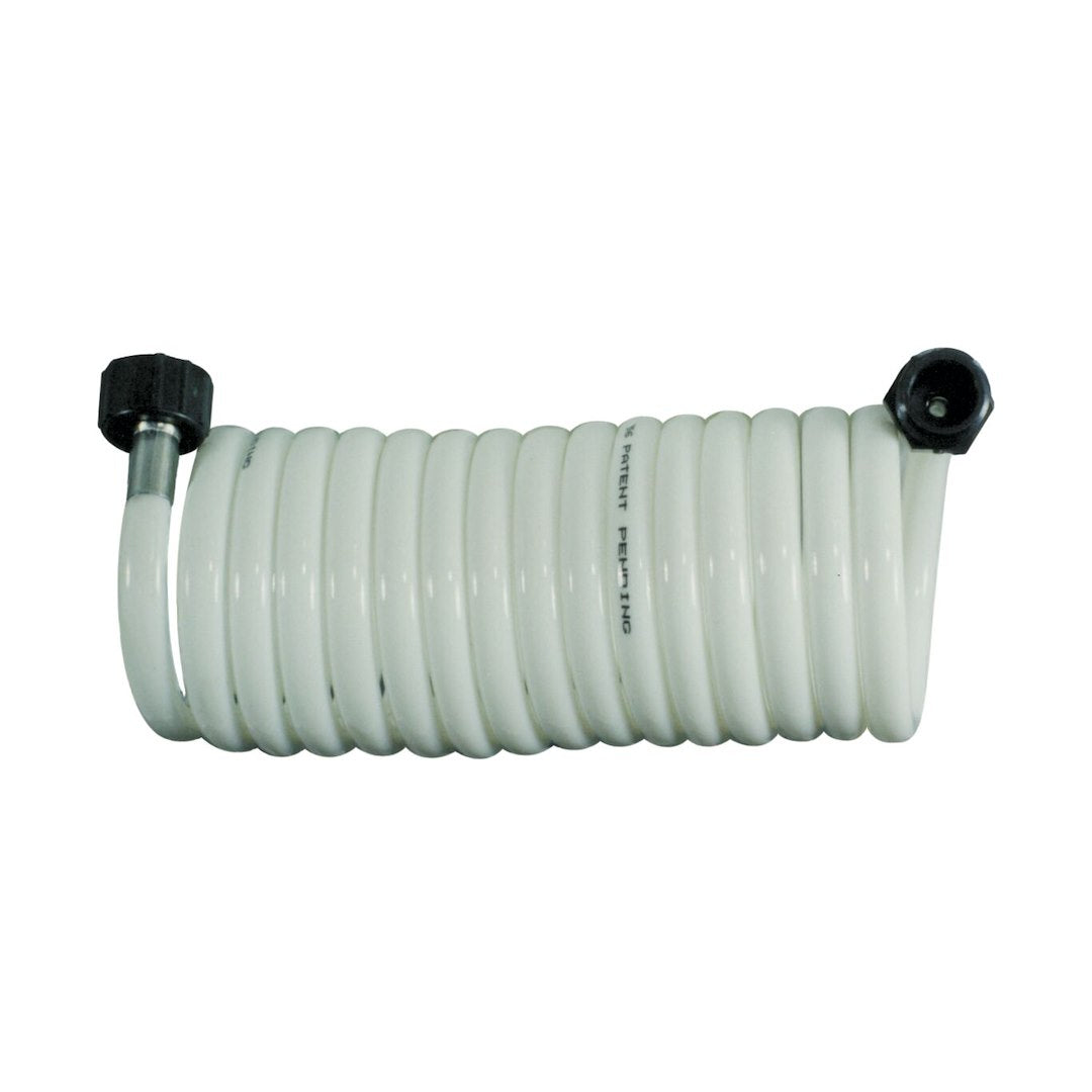 SUPERCOIL HOSE 15' WHT WITH ADAPTOR