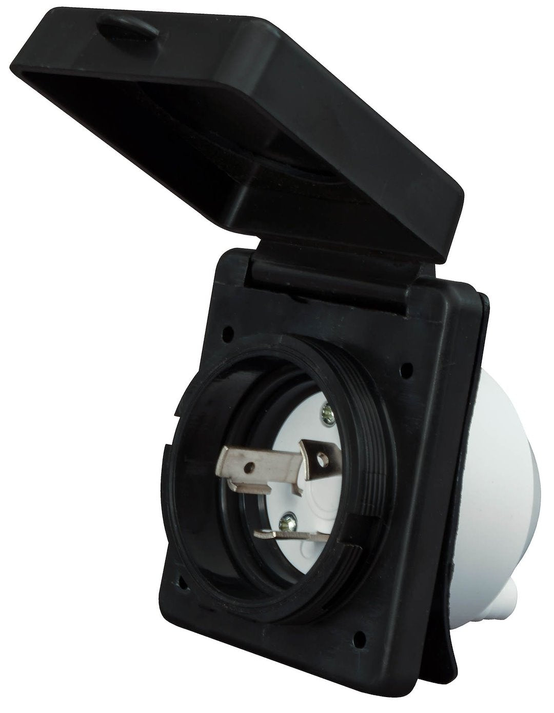 30A INLET  BLACK  CARDED