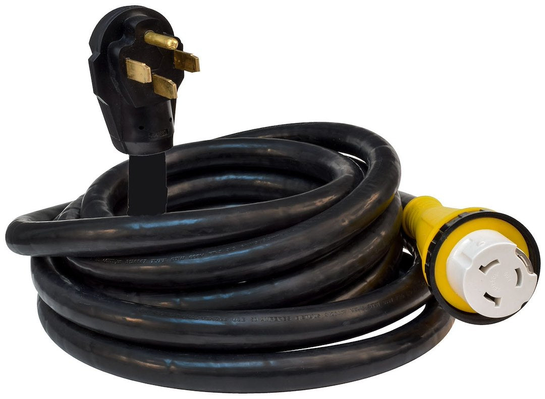 50A 25' DETACH CORD  BLACK  BULK