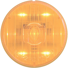 LED MARK LIGHT;2';PC;AMBER;CLEAR