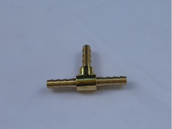 BRASS BARB/BARB/BARB 'T' 3/16'(5MM)