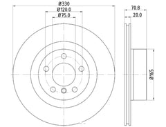 DISC BRAKE ROTOR HIGH CARBON