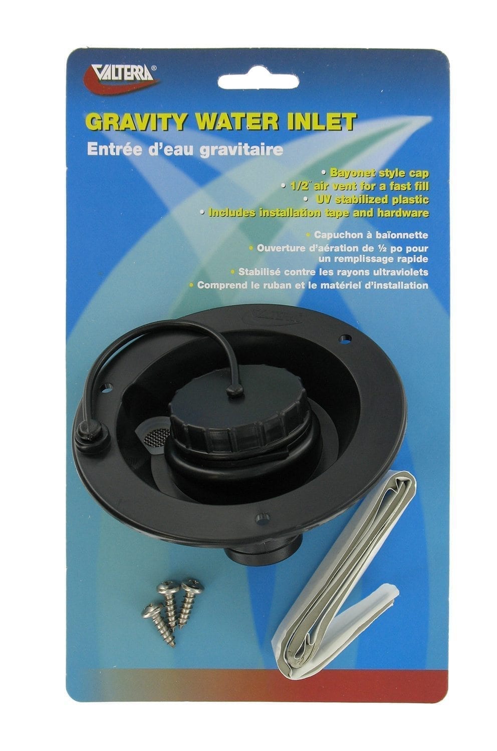 GRAVITY WATER INLET BLACK