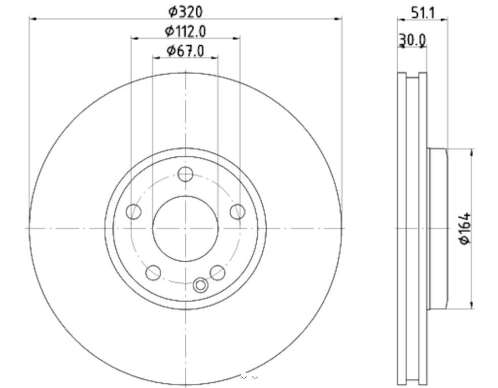 DISC BRAKE ROTOR HIGH CARBON