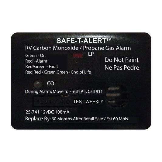 MINI LP/CO ALARM SURF BLK