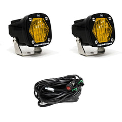 S1  PAIR AMBER WIDE CORNERING LED