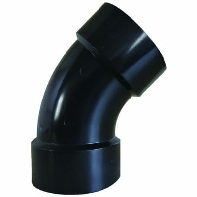 45 ELBOW 3' HUB DWV