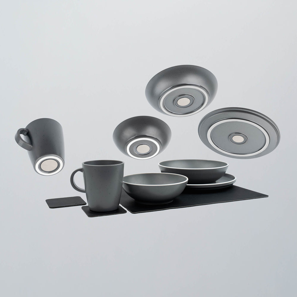 TABLEWARE SET DOLOMIT DARK GREY + M