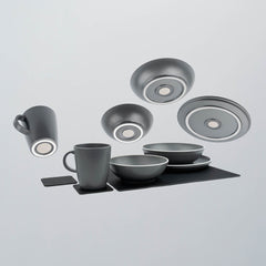 TABLEWARE SET DOLOMIT DARK GREY + M
