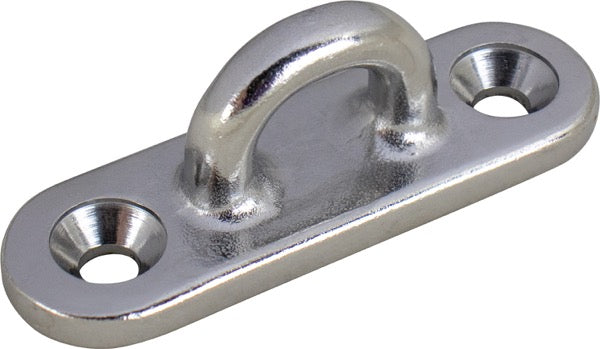 STAINLESS OBLONG EYE PLATE 3'