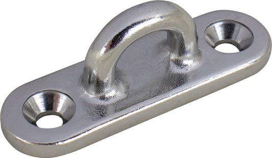 STAINLESS OBLONG EYE PLATE 3'