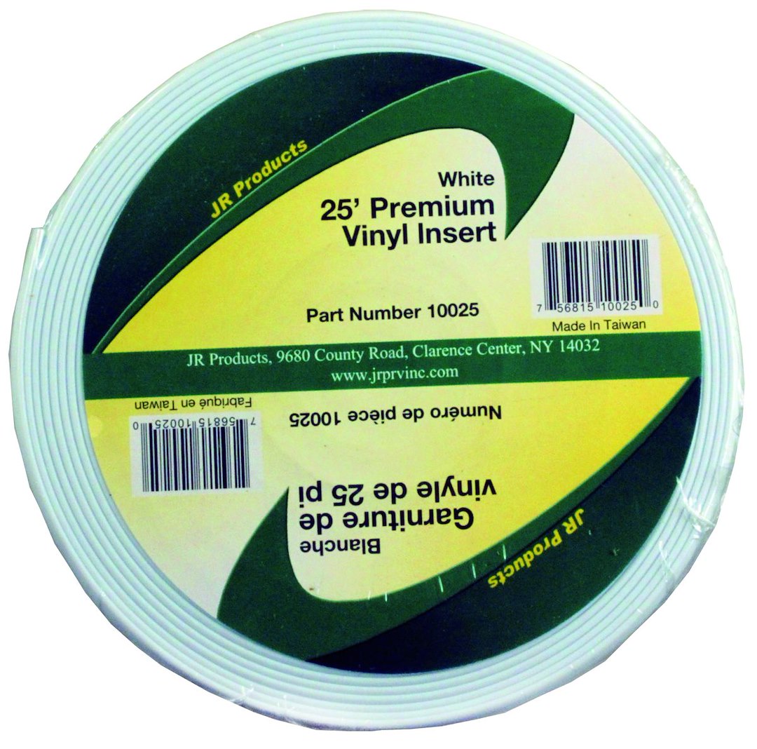 25' VINYL INSERT WHT