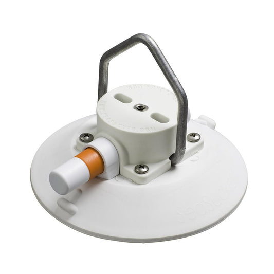 6' WHITE VACUUM MOUNT W/ POINTED ST