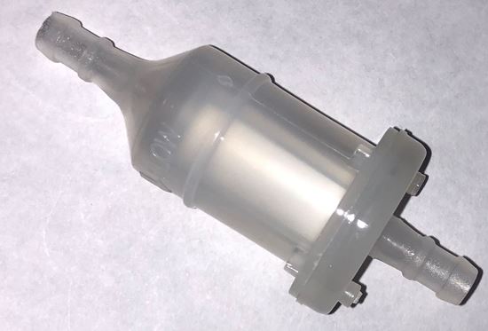FUEL FILTER  1/4' (6MM)  ROUND WHIT