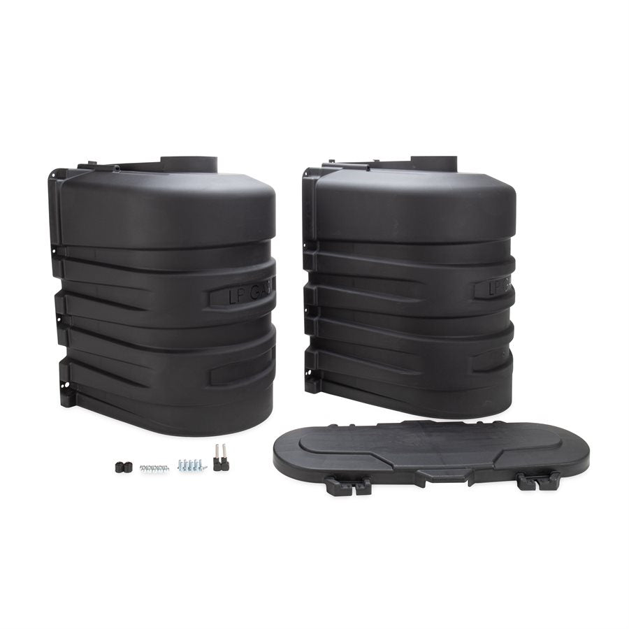 PROPANE TANK COVER  DOUBLE 30LB  BL