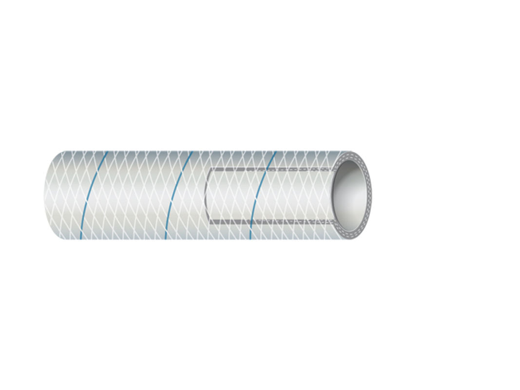 1/2' WHT. REINF PVC W/BLUE TRACER