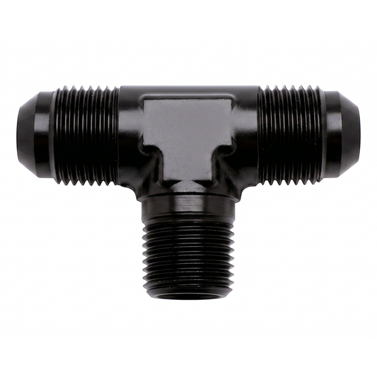 -4ANX1/8 NPTF BLK FLAR TO PIPE TEE