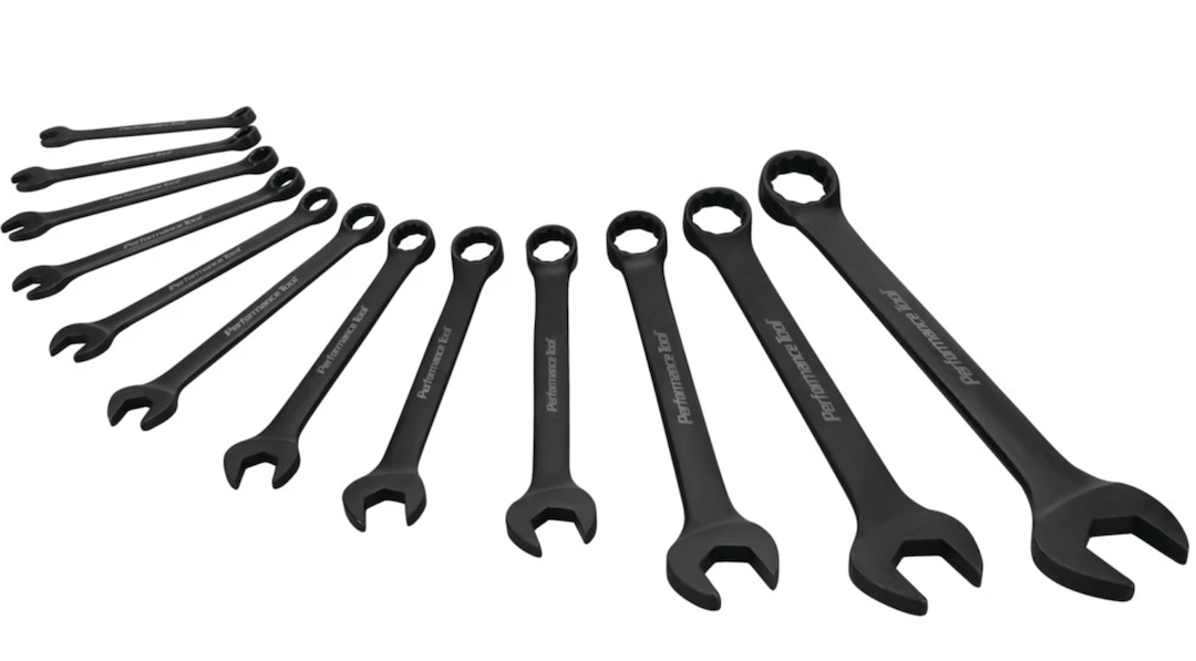 12 PC. BLACK MET COMBINATION WRENCH