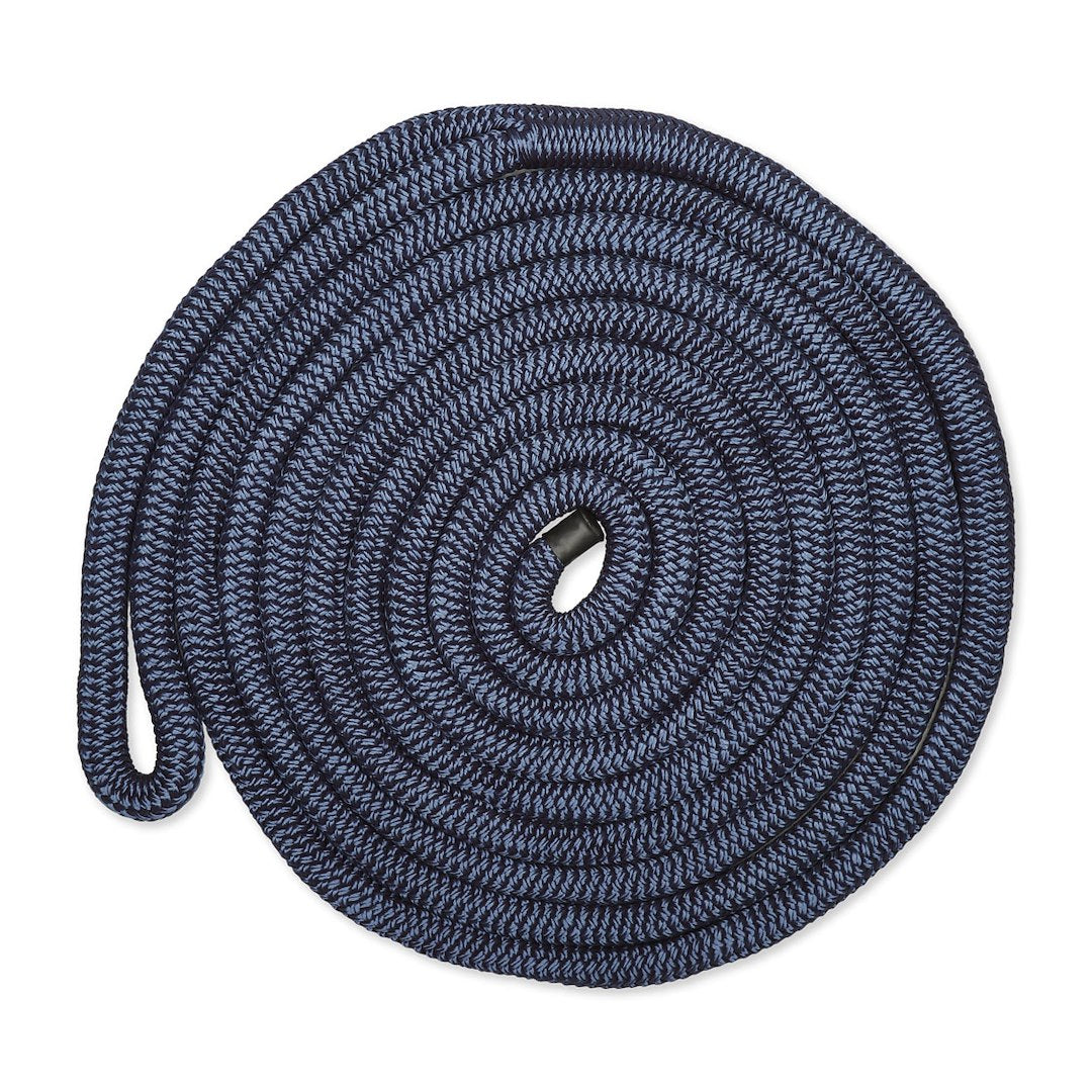 5/8IN-25FT DBLBRD CMP DOCKLINE NVY