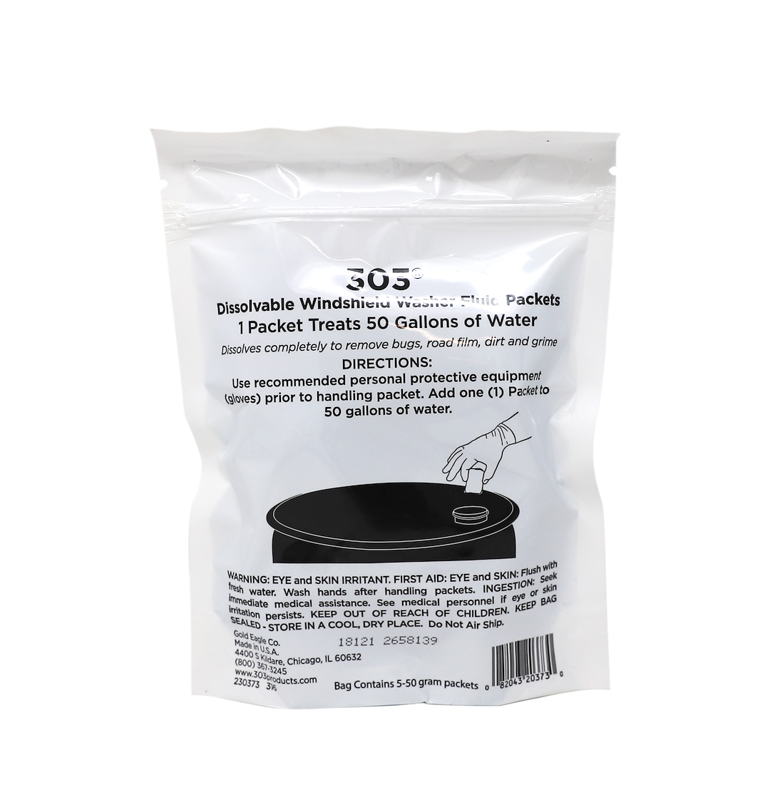 303 WINDSHLD WASHR PKTS  50 GRAM PA