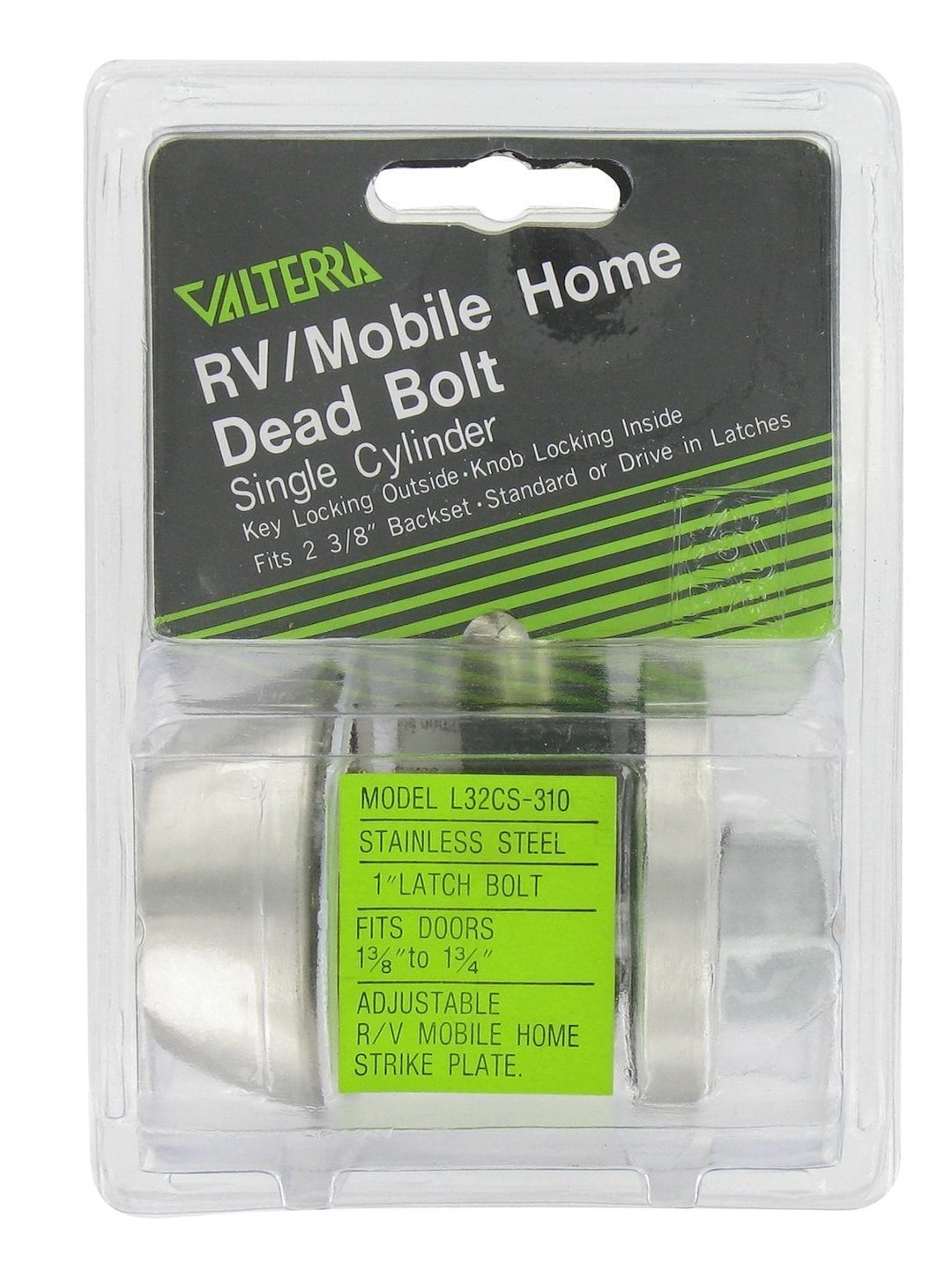 DEADBOLT  SGL. CYL. 1'