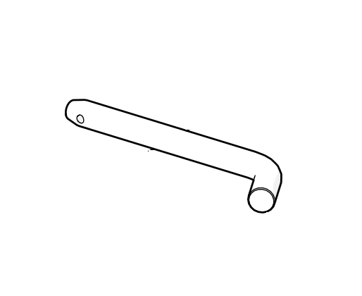 PIN BENT HANDLE .50 X 4'  W/ HAIR P