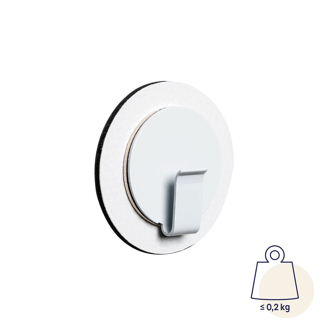 MAGNETIC HOOK CLEVER WHITE