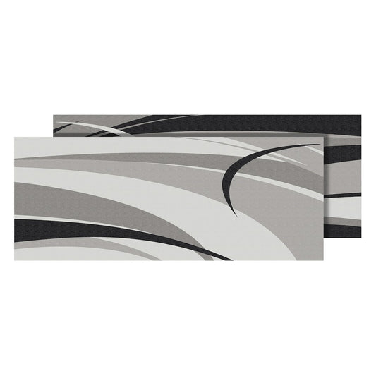 MAT GRAPHIC BLK/GREY 9X12