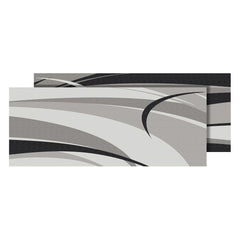 MAT GRAPHIC BLK/GREY 9X12
