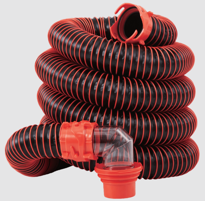 20' RV SEWER KIT WITH CAPS & CLEAR