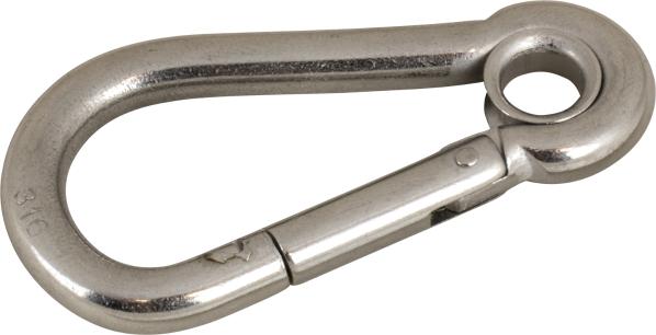 STAINLESS SNAP HOOK W/EYE 4-3/