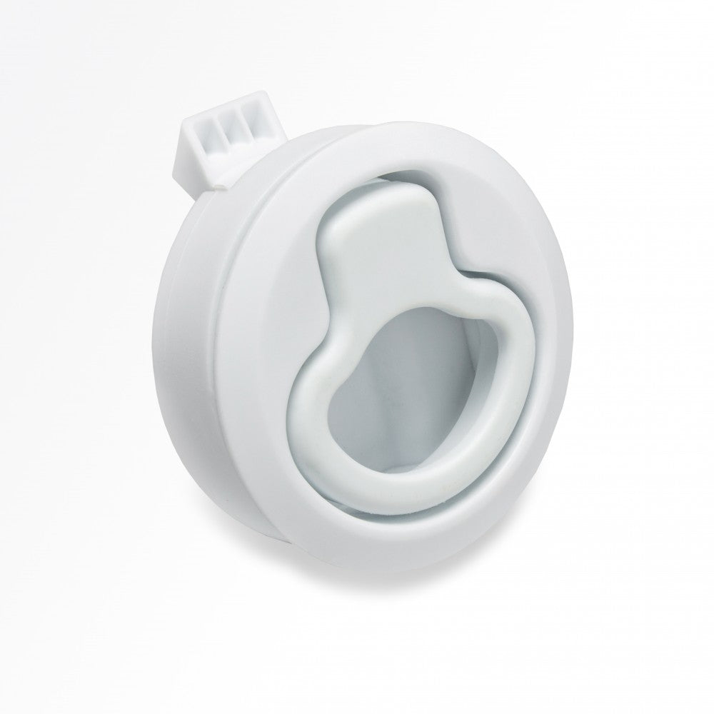 WHITE NYLON NON-LOCKING SLAM LATCH