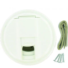 CABLE HATCH UNV RND WH CD