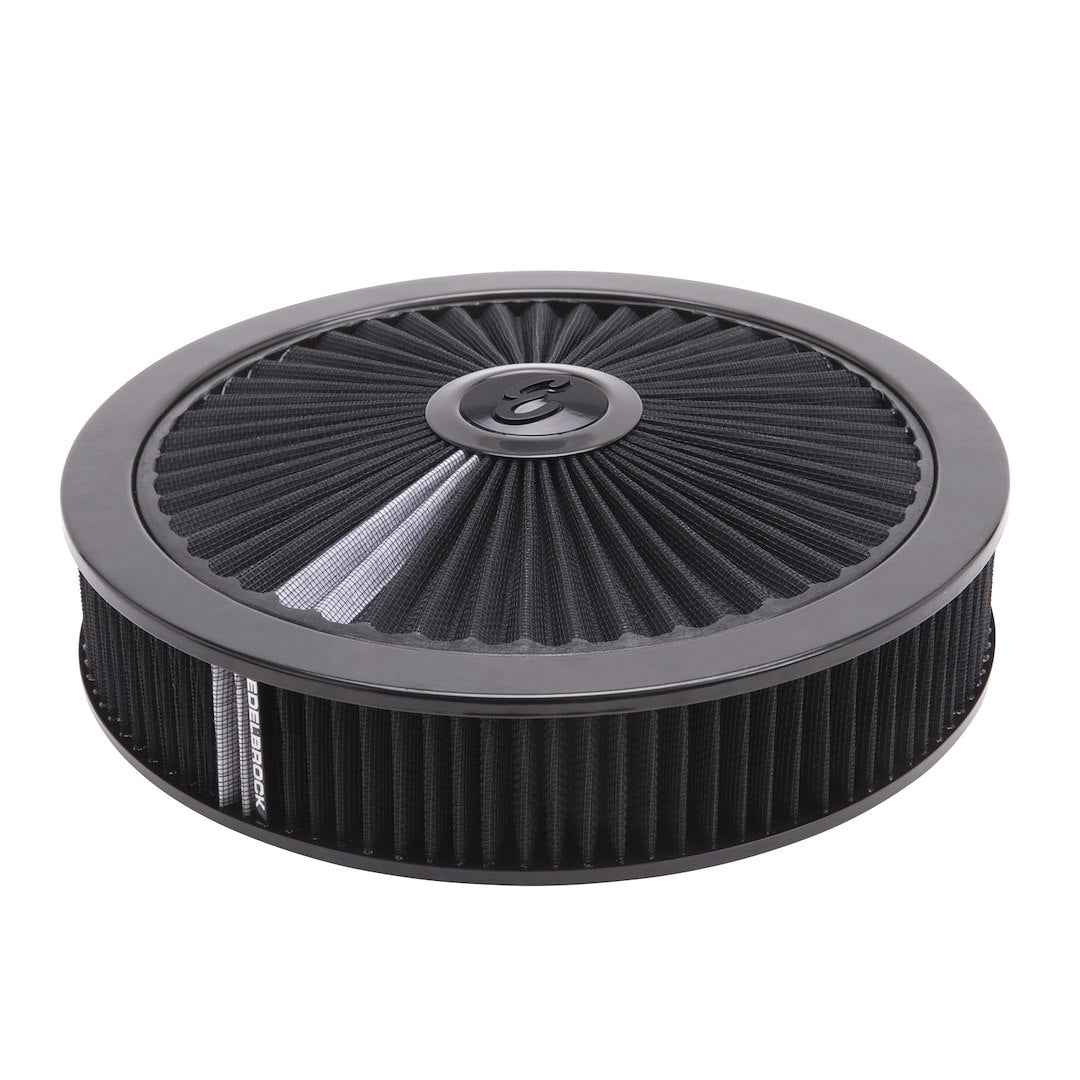 A/C 14' ROUND CHROME/BLCK