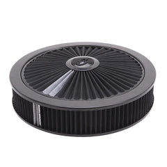 A/C 14' ROUND CHROME/BLCK
