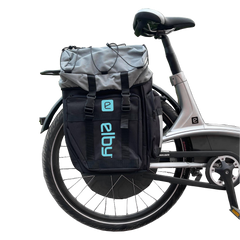PANNIER BAG BLK W/MALIBU BLUE LOGO