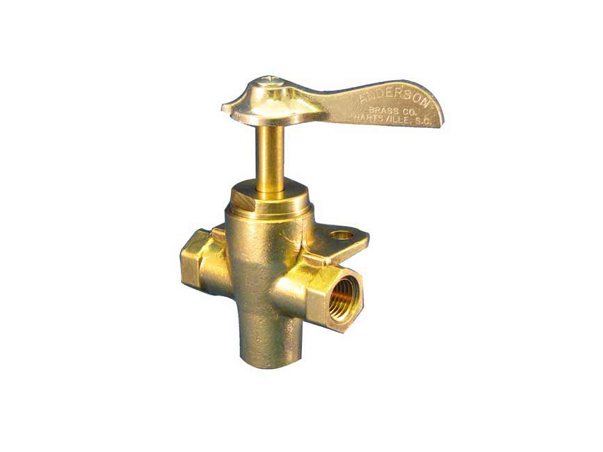 1/4 FNPT BRASS THREE-WAY VALVE