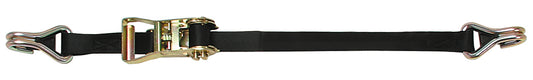 RATCHET STRAP WITH DOUBLE J-HOOKS &