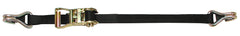 RATCHET STRAP WITH DOUBLE J-HOOKS &