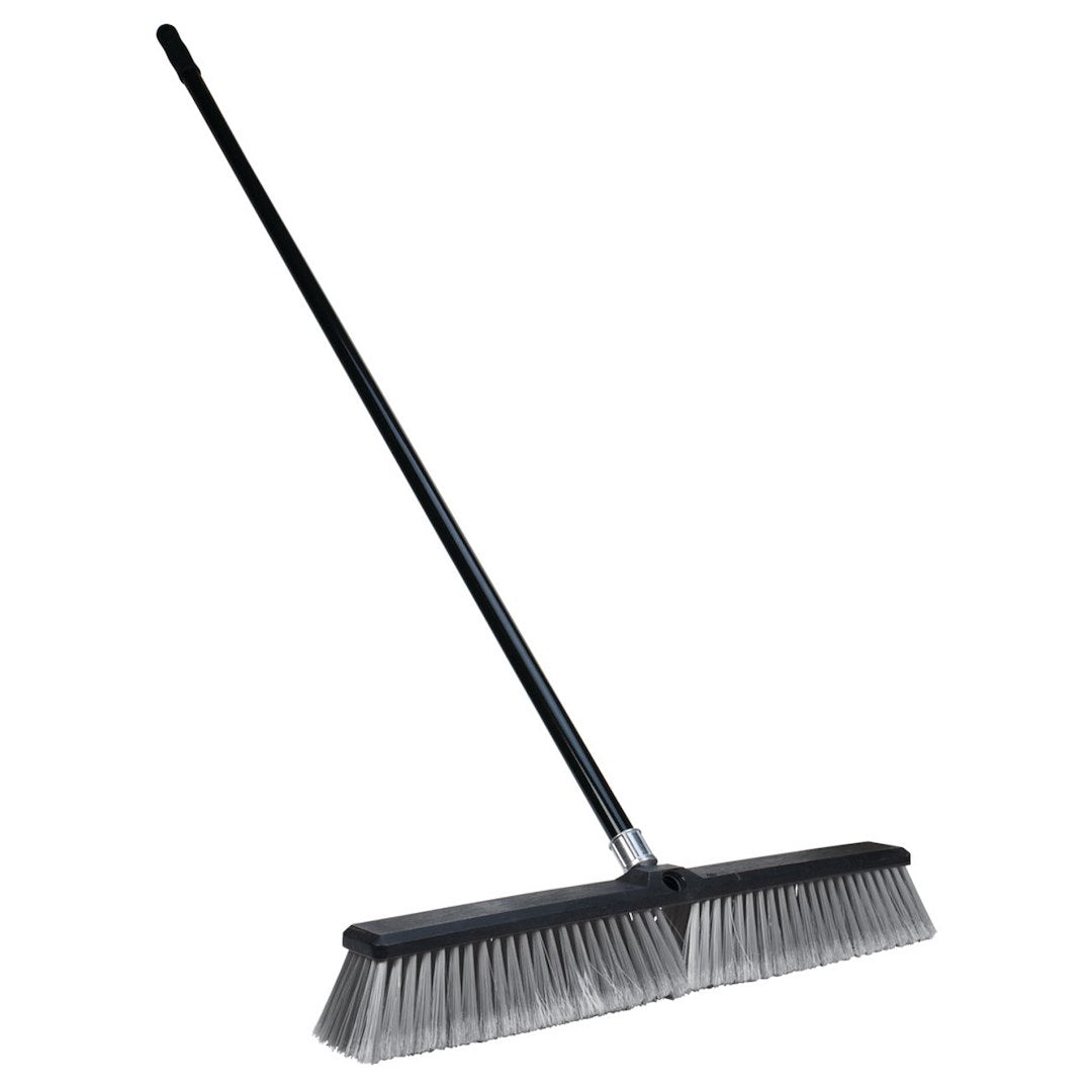 24' SHOP BROOM W/ STEEL HANDLE