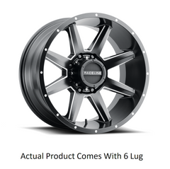 STRYKER SATIN BLACK MILLED 20X9 6X1