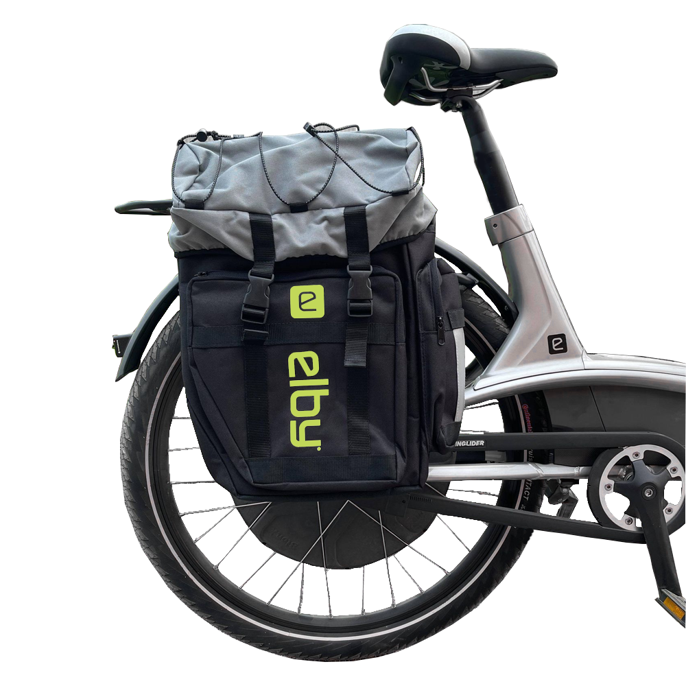 PANNIER BAG BLACK W/PISTACHIO LOGO