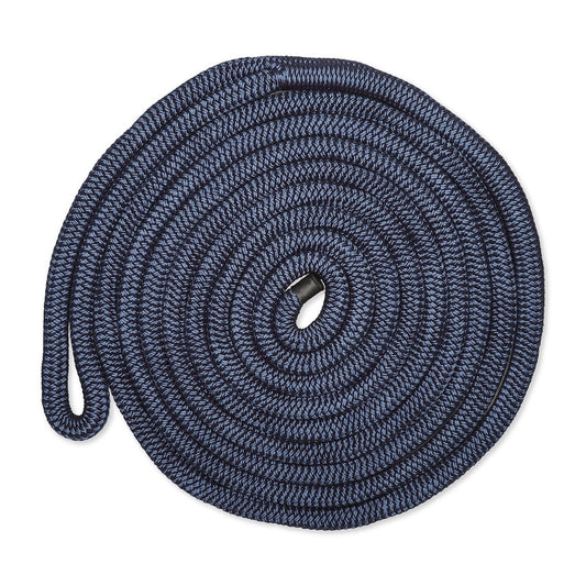 3/8IN-25FT DBLBRD CMP DOCKLINE NVY