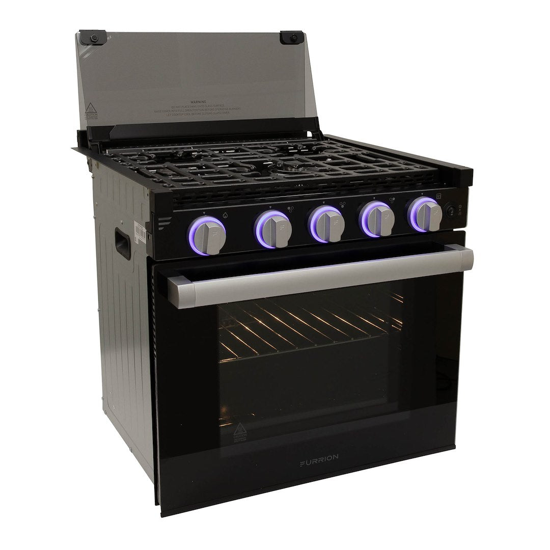 21' ALL GLASS GAS RANGE WITH FFD
