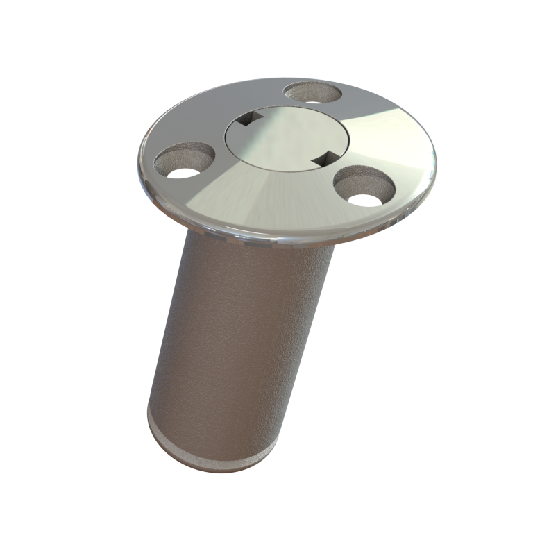 STAINLESS STEEL 15 DEG. TWIST LOCK