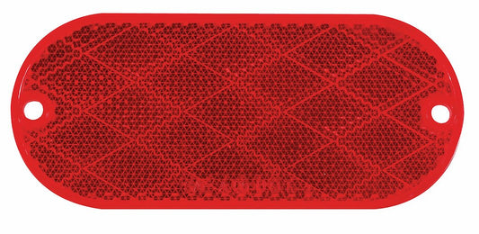 OBLONG REFLECTOR  RED
